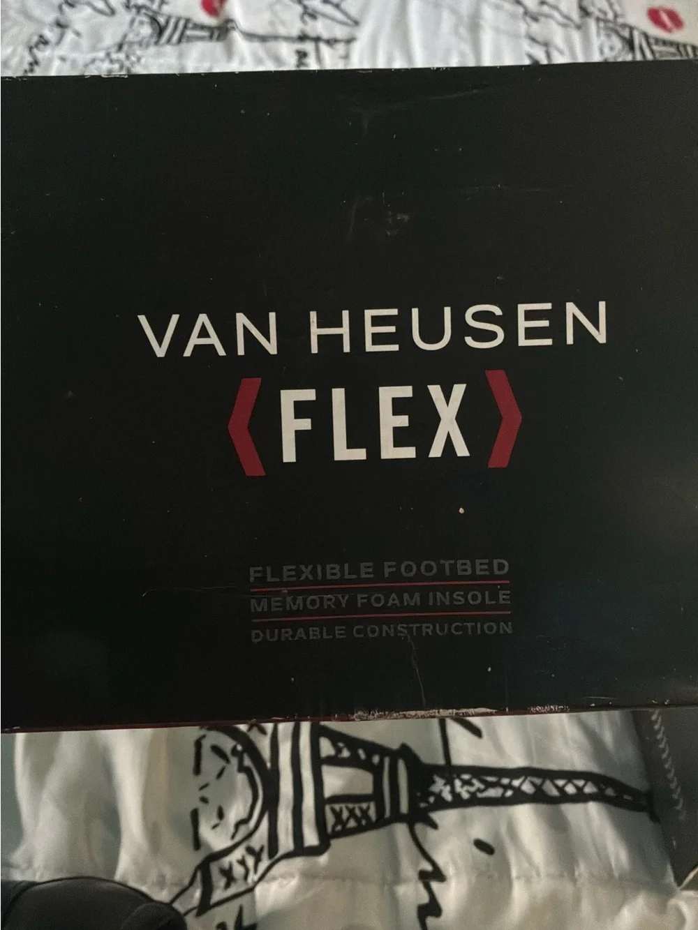 Van Heusen Black Slip-On Dress Loafers